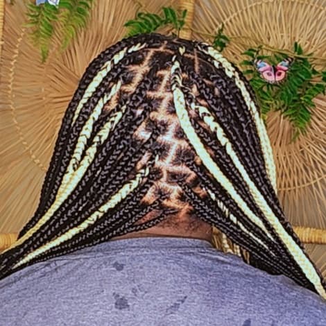 Small knotless at Butterfly Beauty 24hour Braid lounge in York, PA